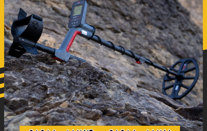 فلزیاب ونکویش 360 در حال کاوش زمین با نمایشگر دیجیتال روشن 09191508725 - 09191508724